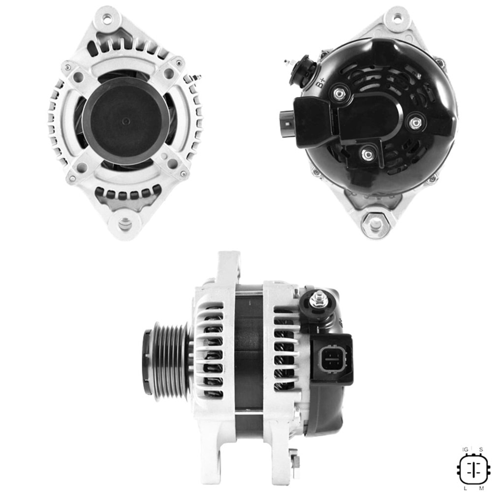 ALT. ALTERNATOR (TOYOTA TSUSHO) 12V 100 AMP TOYOTA AURIS 1.4 D-4D - COROLLA 1.4 D-4D