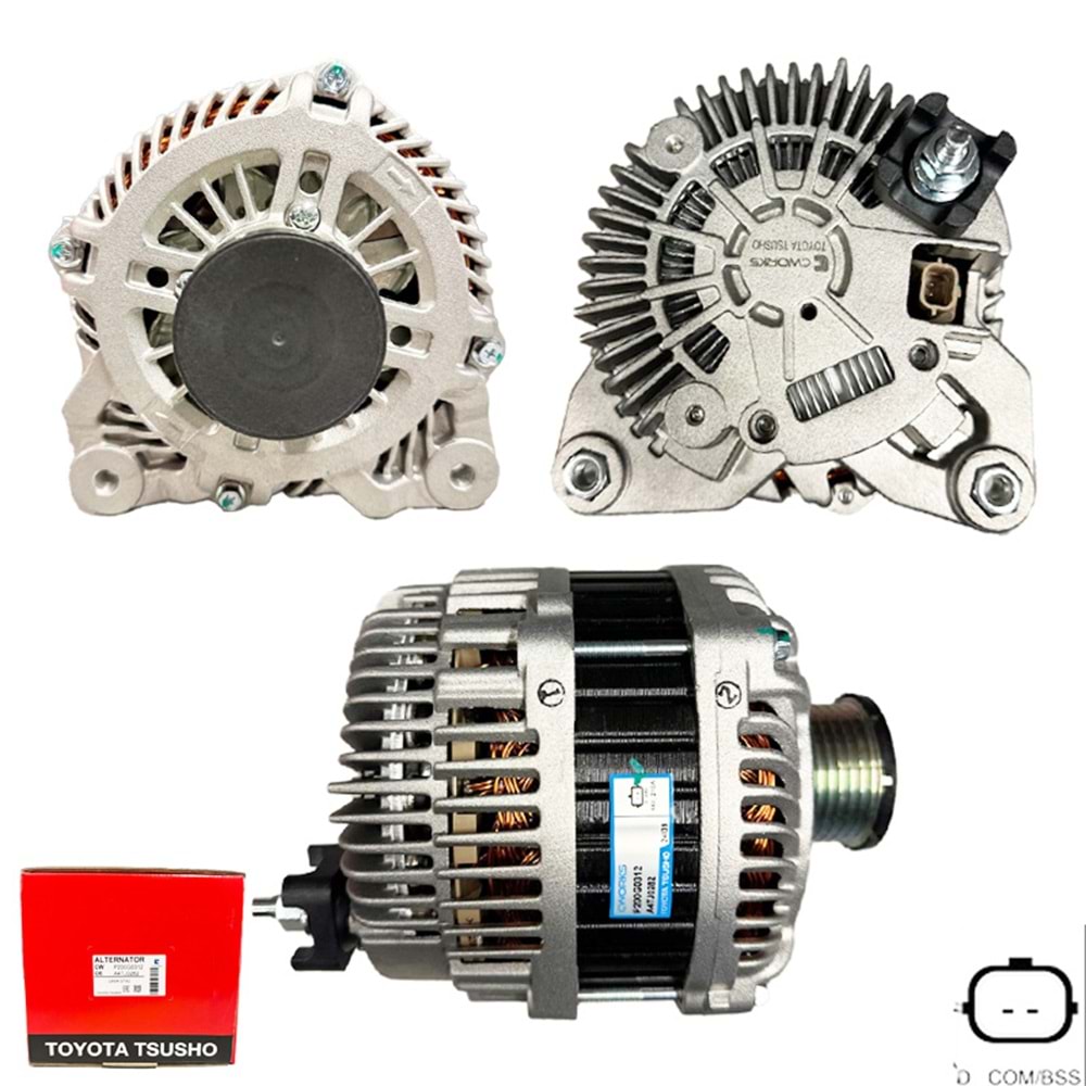 ALT. ALTERNATOR (TOYOTA TSUSHO) 12V 210 AMP RENAULT ESPACE - LAGUNA - MEGANE - VEL SATIS 2.0 DCI-3.0 DCI (A4TJ0282)