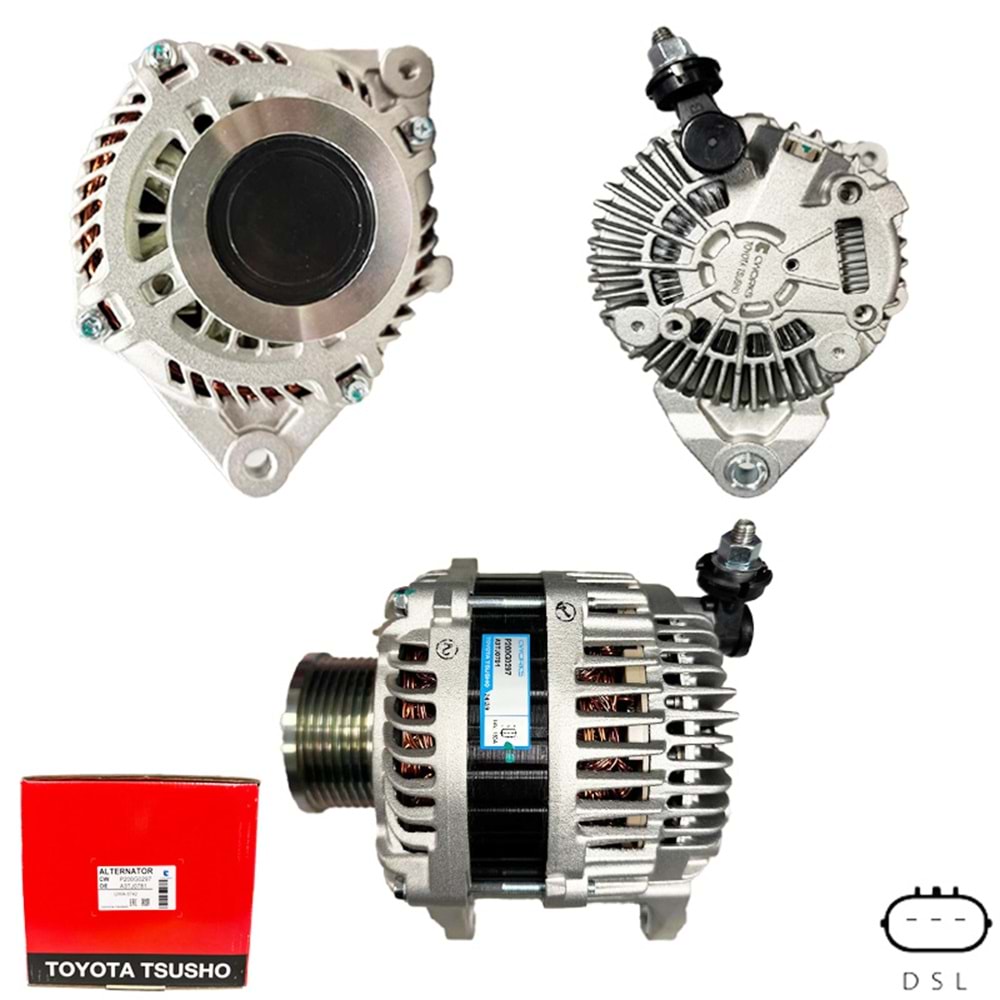 ALT. ALTERNATOR (TOYOTA TSUSHO) 12V 150 AMP NISSAN NAVARA 2.5 DCI - PATHFINDER 2.5 DCI (A3TJ0781)