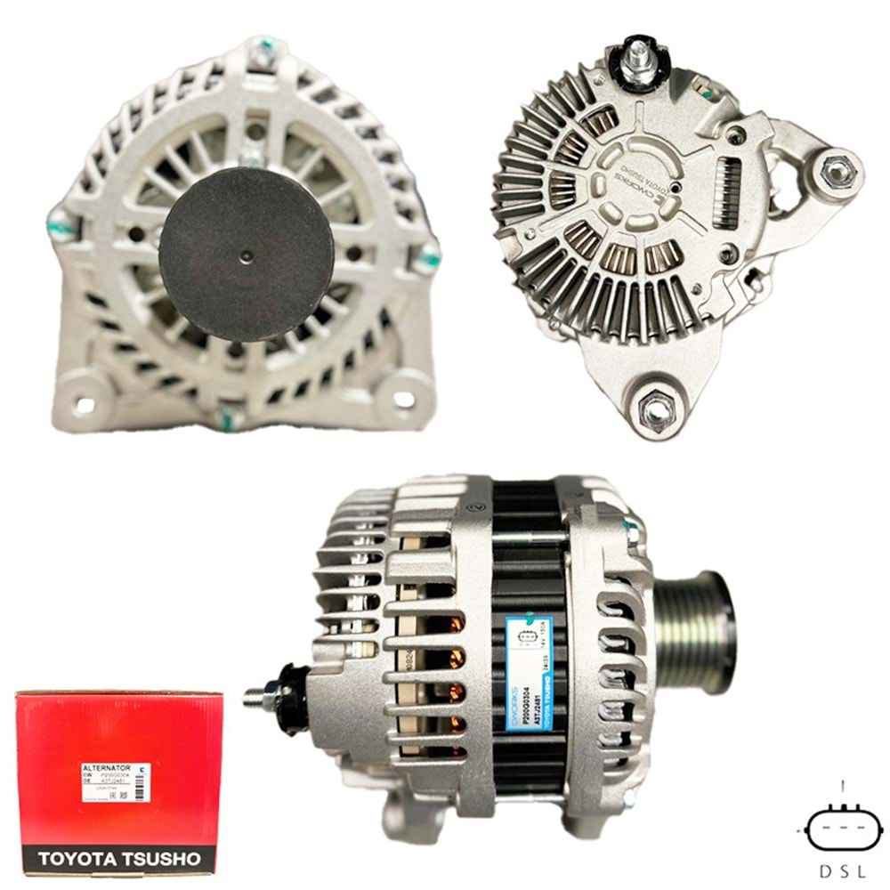 ALT. ALTERNATOR (TOYOTA TSUSHO) 12V 150 AMP NISSAN QUASHQAI - X-TRAIL 2.0 DCI / RENAULT KOLEOS 2.0 DCI (A3TJ2481)