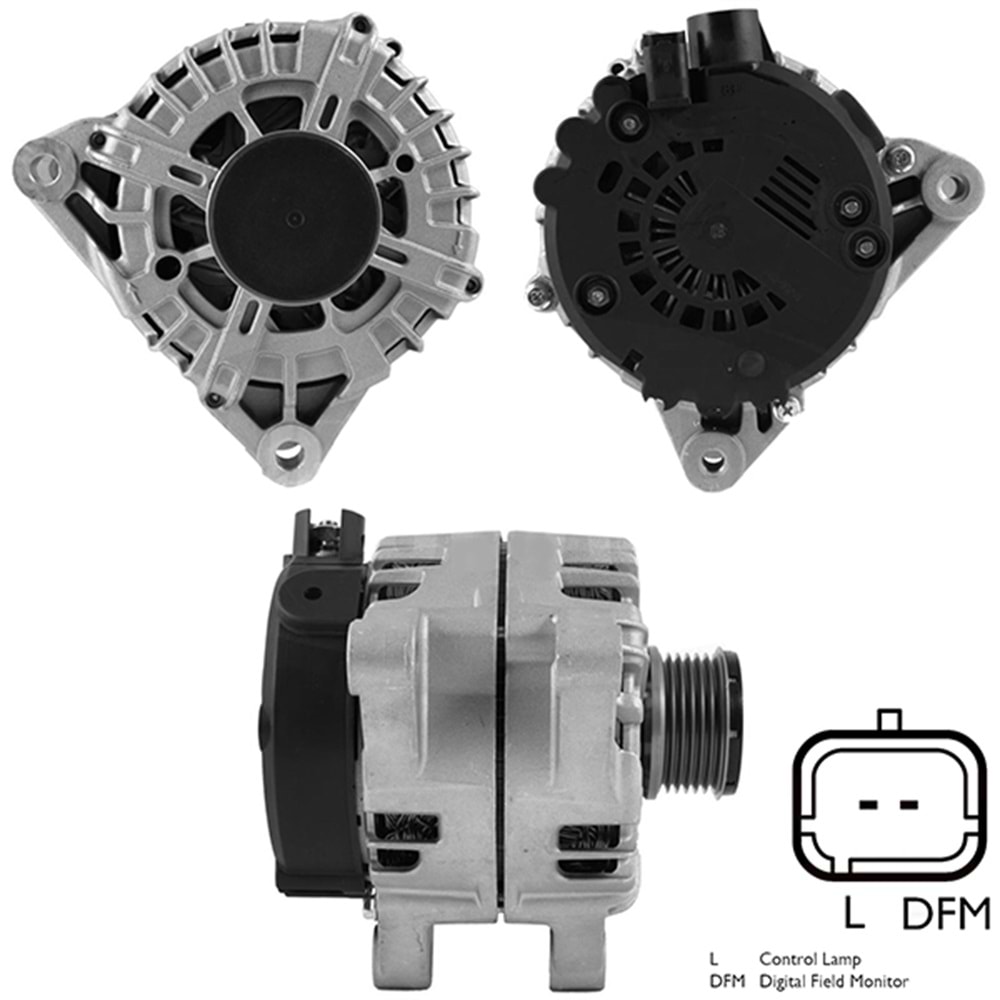 ALT. ALTERNATOR 12V 180 AMP CITROEN C4 - C5 / PEUGEOT 3008 1.6 HDI - PARTNER 1.6 HDI