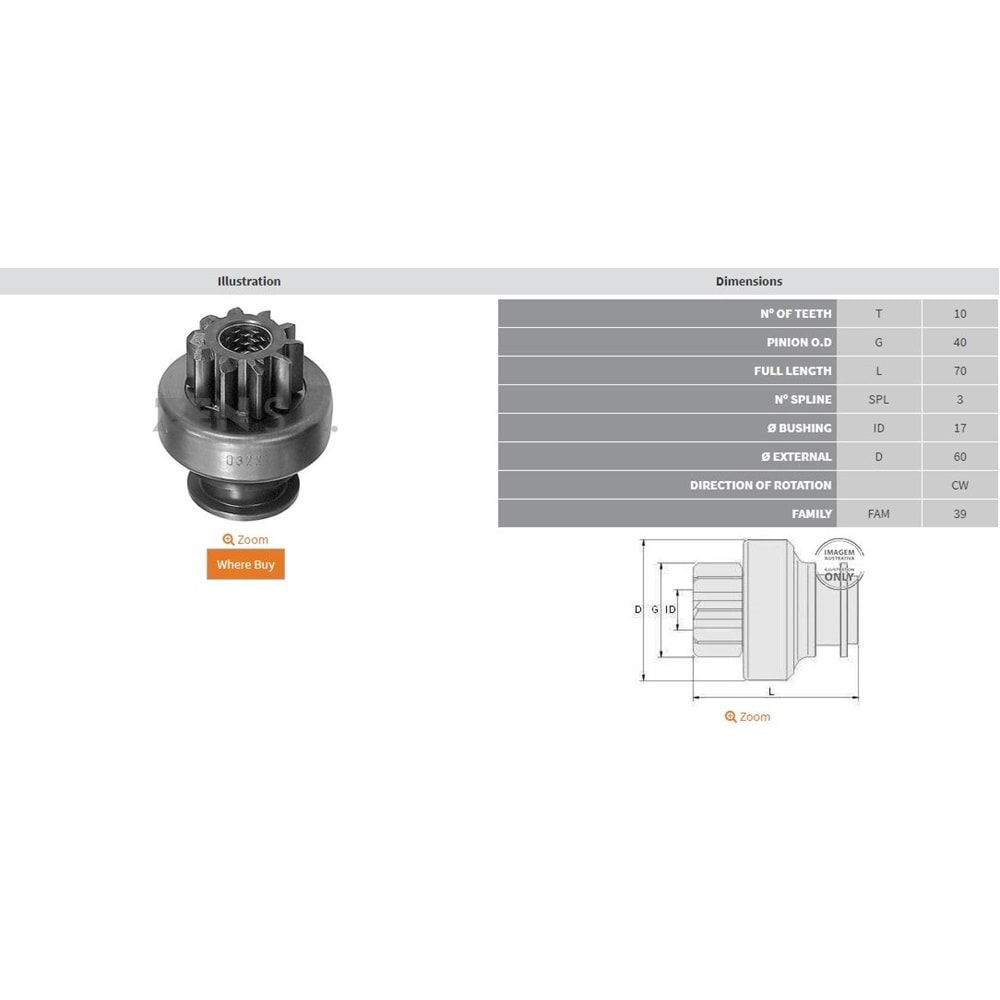 MARS DISLISI 10 DIS FORD TRAKTOR 2000 - 3000 - 4000 - 5000 - 7000