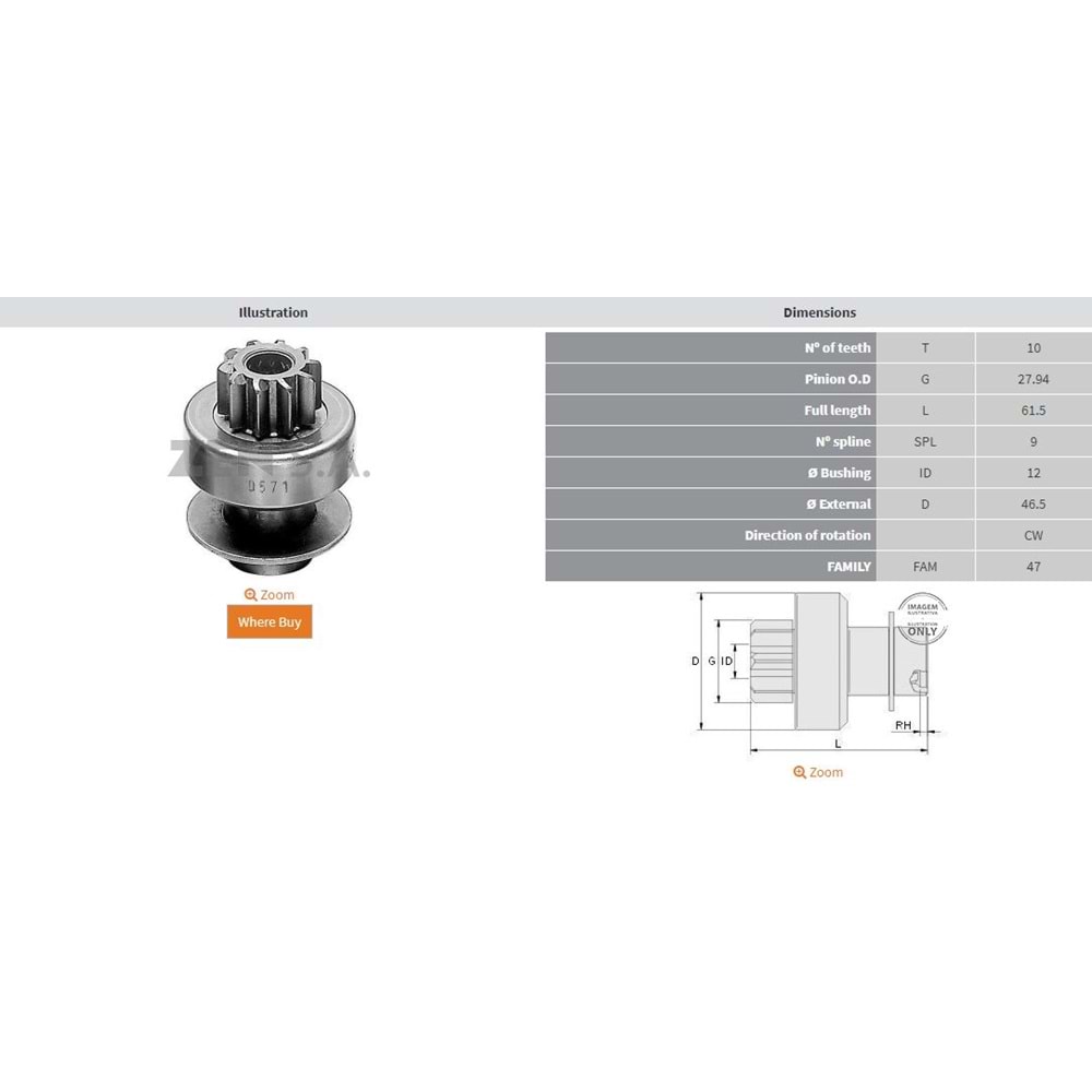 MARS DISLISI 10 DIS RENAULT 18 - 20 - 25 DIZEL