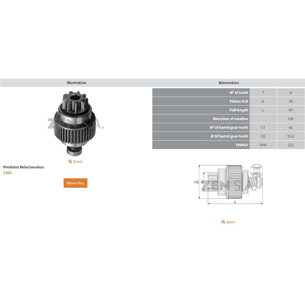 MARS DISLISI 9 DIS THERMOKING - DAEWOO FORKLIFT / ISUZU D-MAX