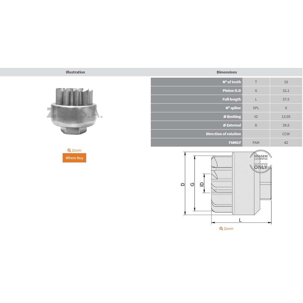 MARS DISLISI 10 DIS MERCURY 40 A 150 HPV6 (CCW)
