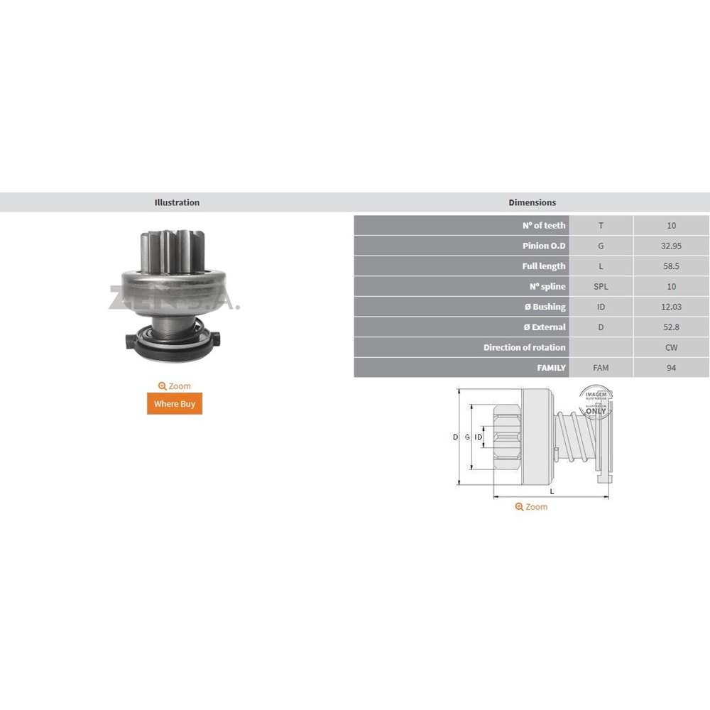 MARS DISLISI 10 DIS FORD F250 - F350 - F4000 CUMMINS
