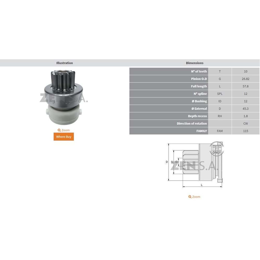 MARS DISLISI 10 DIS FORD FIESTA 1.25 - 1.4 - FOCUS 1.6