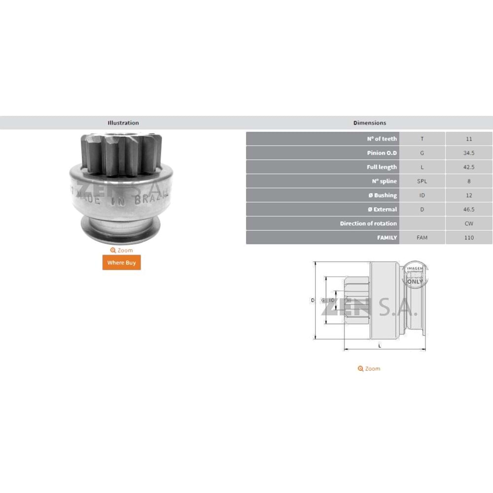 MARS DISLISI 11 DIS MAZDA 3 - 6 - CX5 L4 2.5L / NISSAN ALTIMA - MAXIMA - QUEST V6 3.5L