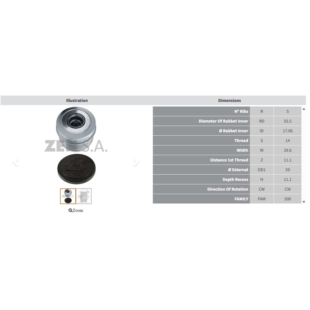 ALT. KASNAK FORD FOCUS 2.5 / VOLVO S40 - V50 2.4 - 2.5 (5 KANAL)