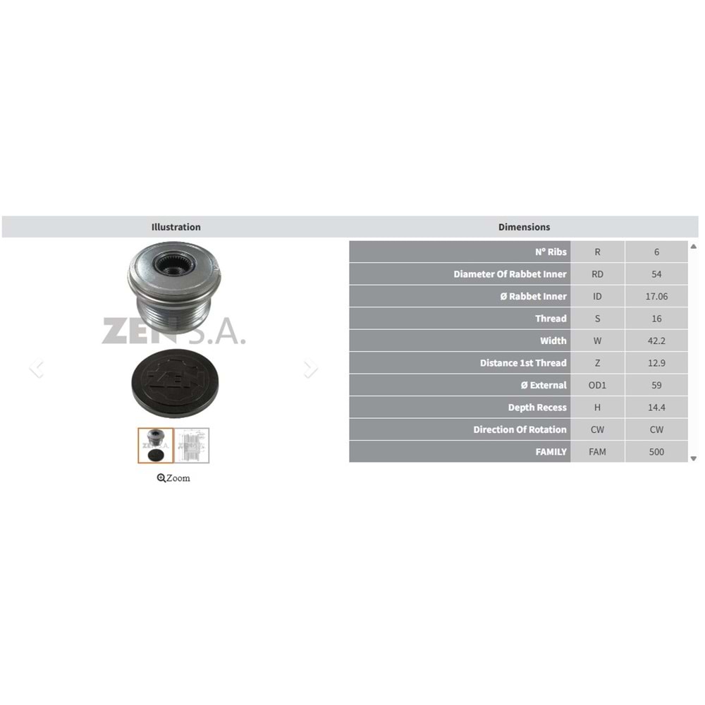 ALT. KASNAK CITROEN C3 1.4 HDI - C4 - C5 - BERLINGO1.6 HDI / FIAT DUCATO 2.0 JTD / PEUGEOT 207 - BIPPER 1.4 HDI