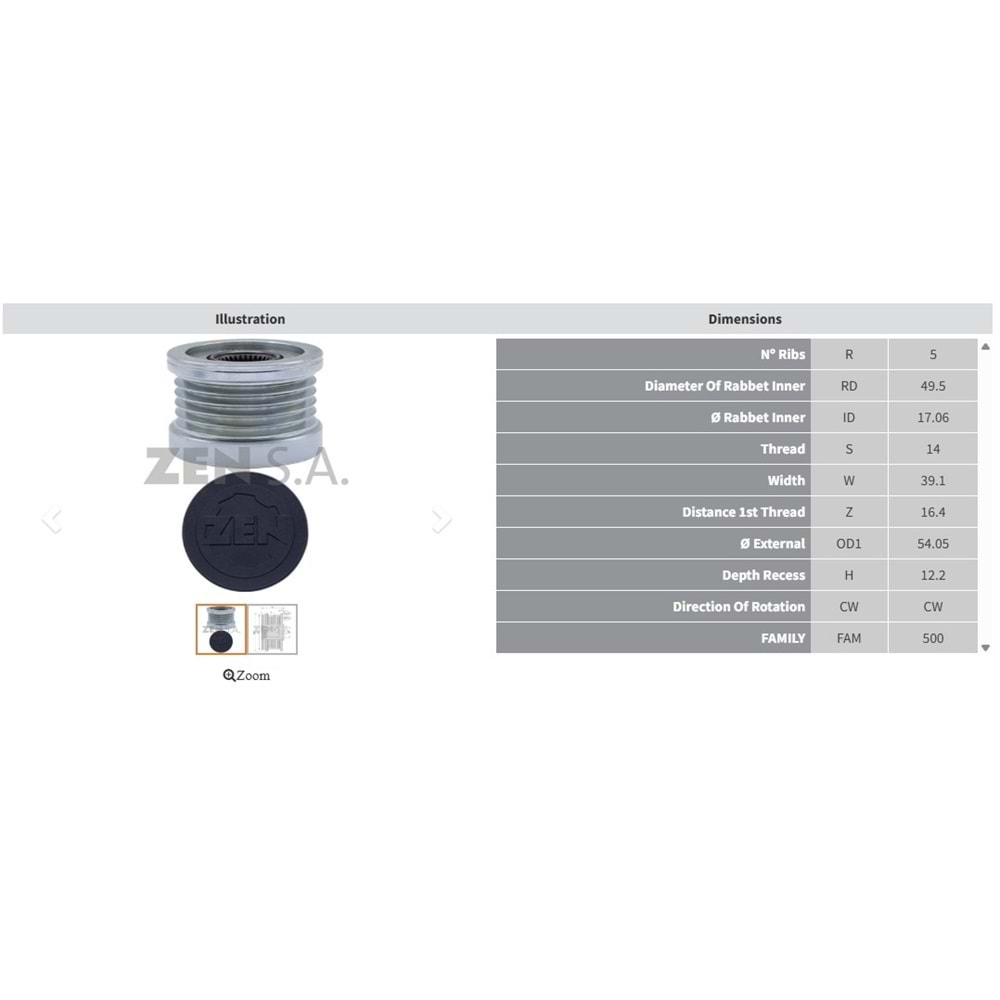 ALT. KASNAK FIAT 500 1.4 (5 KANAL)