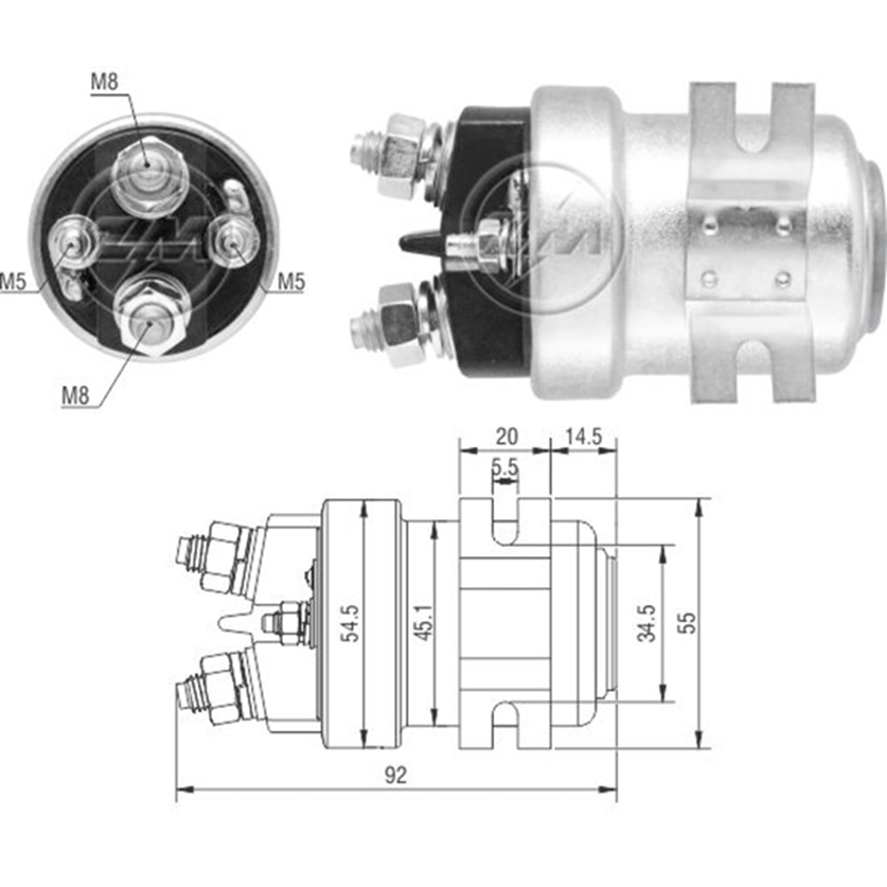 MARS OTOMATIGI 12V 200 AMPER UNIVERSAL TIP ARA OTOMATIK