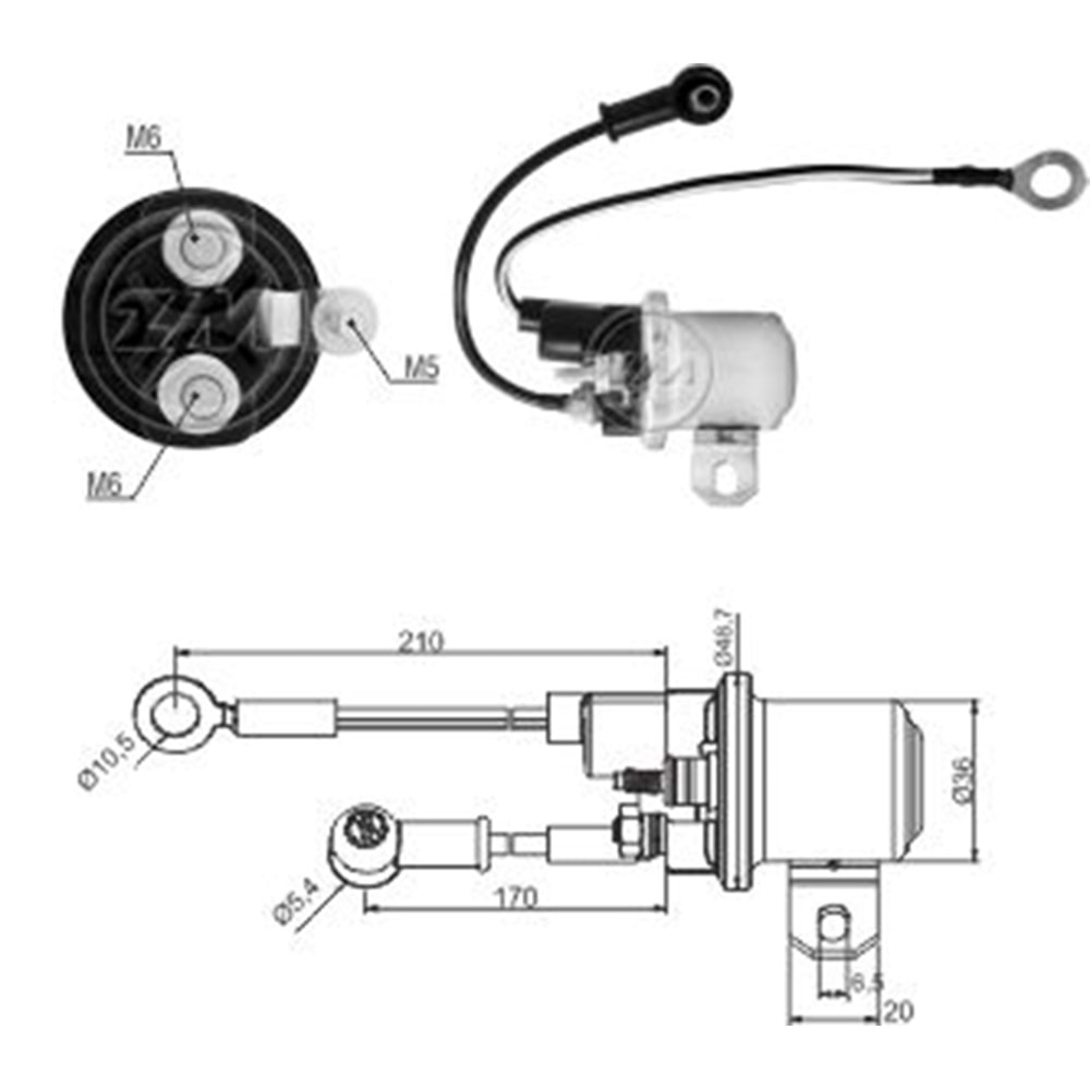 MARS OTOMATIGI 24V FIAT-IVECO YARDIMCI OTOMATIK (TEK CIVATA)