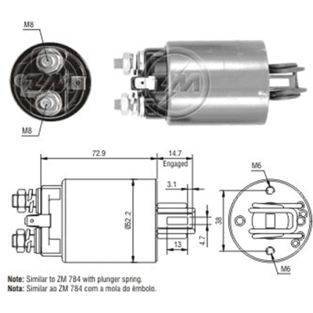 MARS OTOMATIGI 12V MASSEY FERGUSON TRACTOR / NISSAN 200 - 280 - 510 - 610 - 620 - 710 - BLUEBIRD - DATSUN - LAUREL
