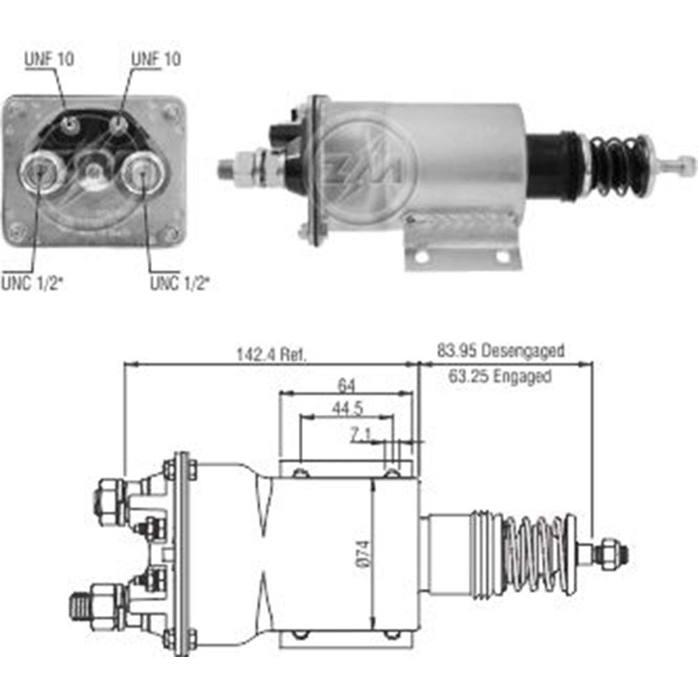 MARS OTOMATIGI 24V 50MT CASE / CATERPILLAR / CUMMINS / FIATALLIS / GM - CHEVROLET