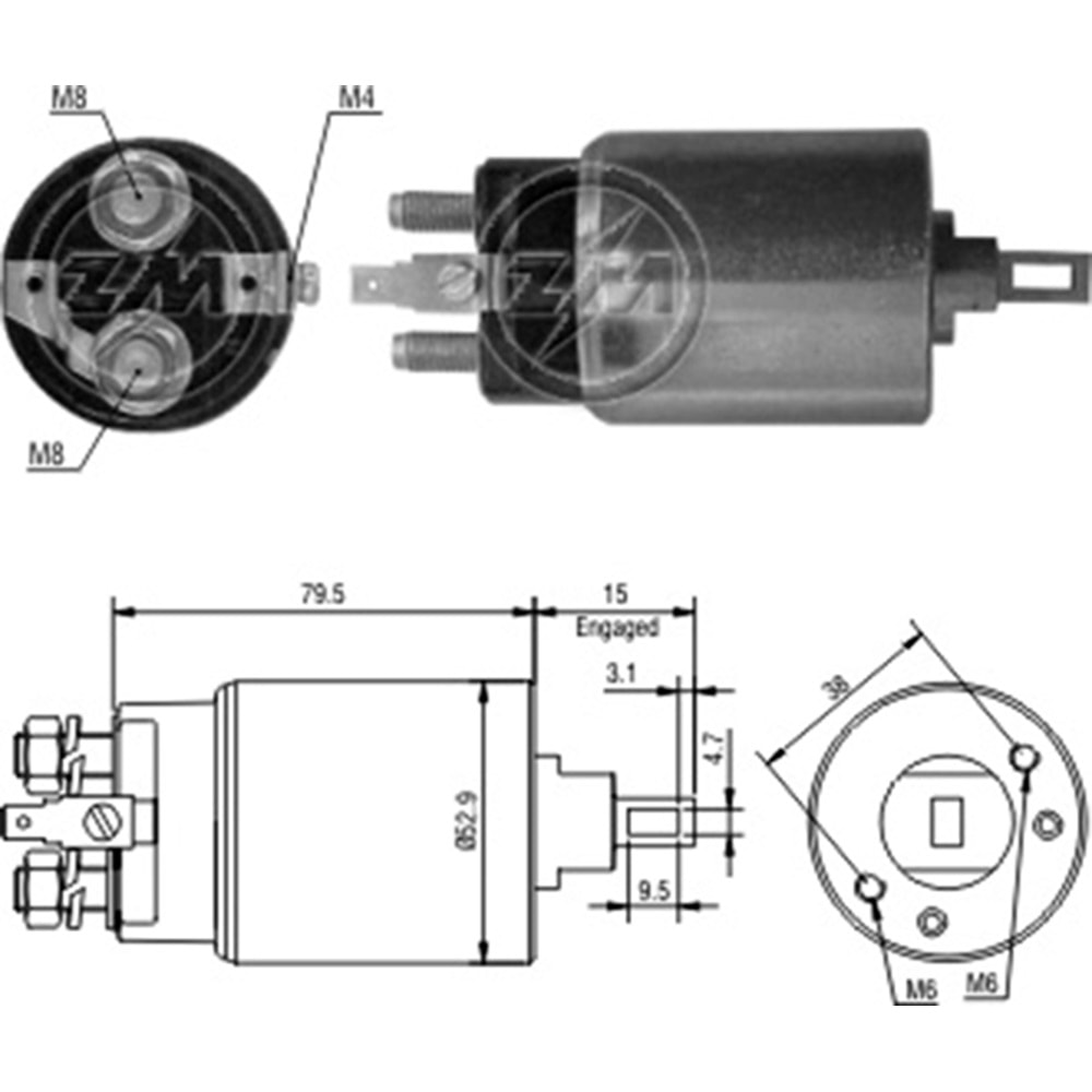 MARS OTOMATIGI 12V BMC NISSAN LEVENT / TD 2.4 - 2.5 - 2.7 MOTOR (SHI-1981 - SS-1227)