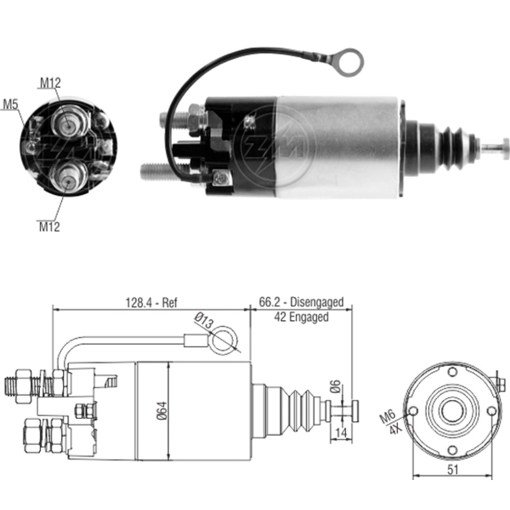 MARS OTOMATIGI 12V 39MT CATERPILLAR / CUMMINS / MERCEDES-BENZ (KULAKSIZ)