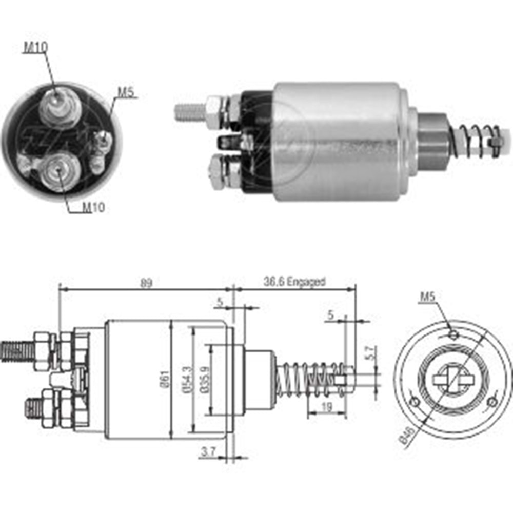 MARS OTOMATIGI 12V MAHINDRA M4530 - M7030 - M8000