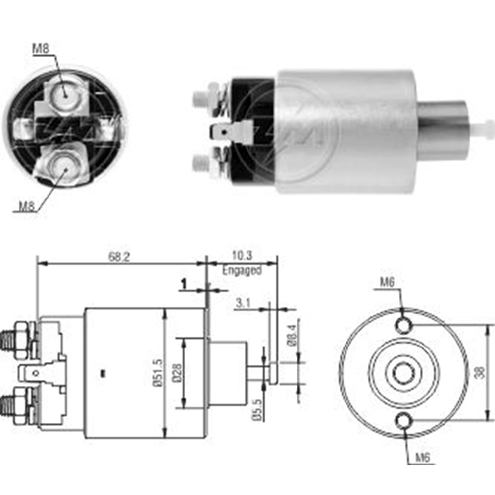 MARS OTOMATIGI 12V MITSUBISHI ECLIPSE - GALANT - LANCER - OUTLANDER
