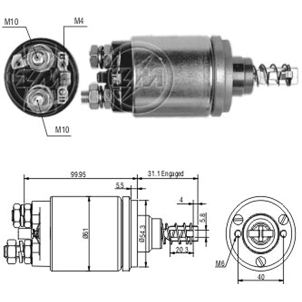 MARS OTOMATIGI 12V DEUTZ TRACTOR D8005 - 9005 - M90D 7L (KHD)