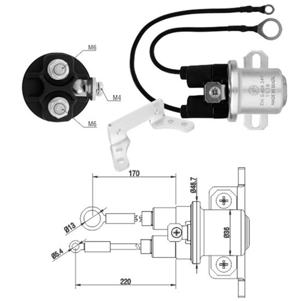 MARS OTOMATIGI 24V 37MT - 41MT DELCO REMY / MERCEDES-BENZ 1632 - 1634 - 1938 - 1944 - 2638 L, LS, LK
