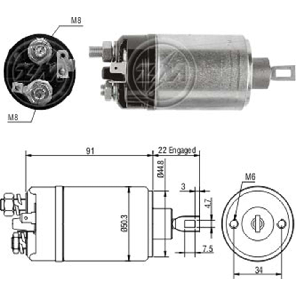 MARS OTOMATIGI 12V VOLVO 160 - 240 - 340 - 343 - 345 - C 202 - C 303 - C 304