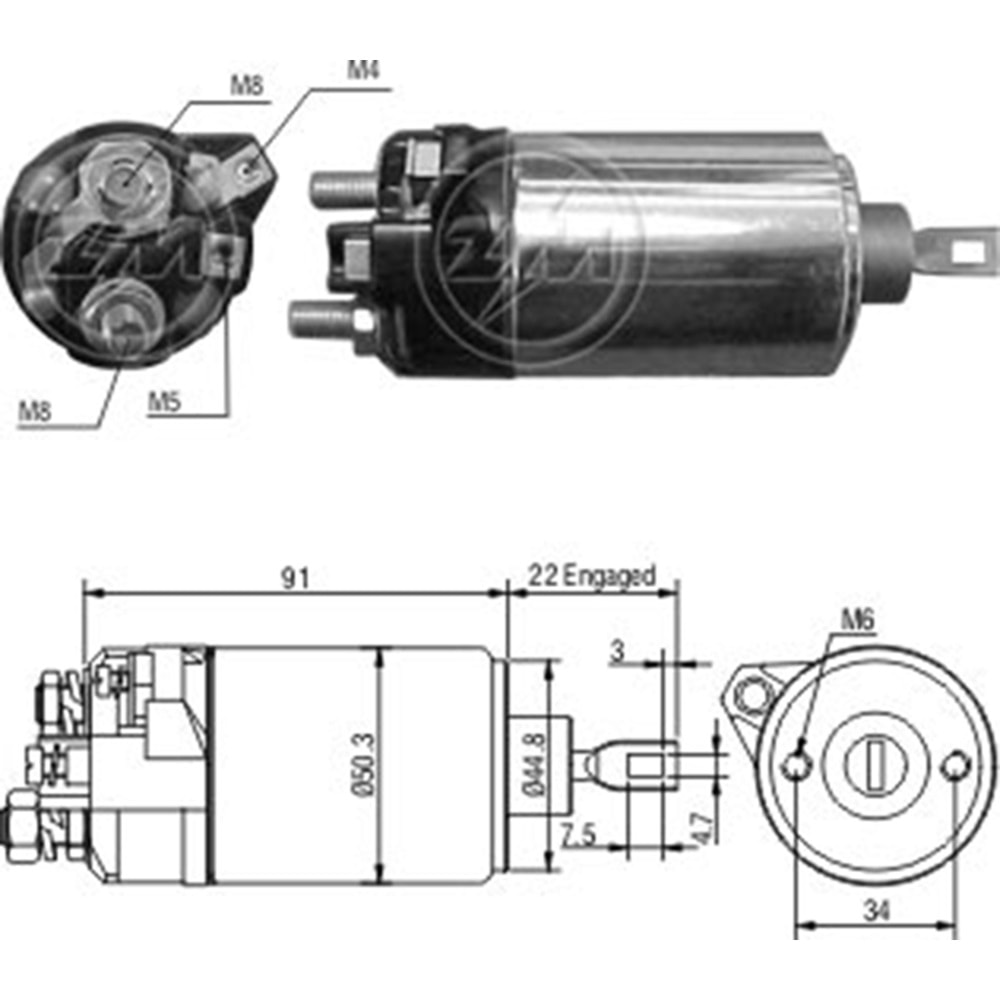 MARS OTOMATIGI 12V AUDI 100 / PORSCHE 924 / VOLKSWAGEN LT 28 - LT 31 - LT 35
