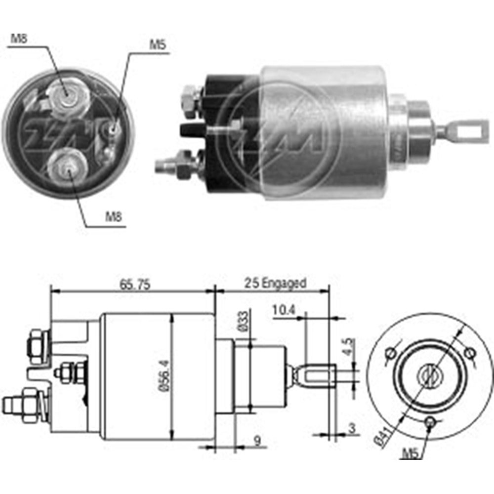 MARS OTOMATIGI 12V CITROEN BERLINGO - SAXO - XSARA / PEUGEOT 106 - 205 - PARTNER (SBO-0679)
