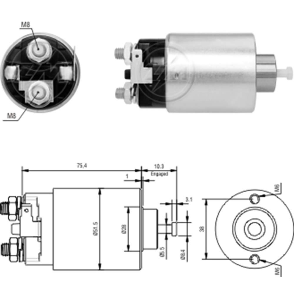 MARS OTOMATIGI 12V MITSUBISHI CARISMA - COLT - GALANT - LANCER - PAJERO - PAJERO PININ - PAJERO TR4 / VOLVO S40 - V