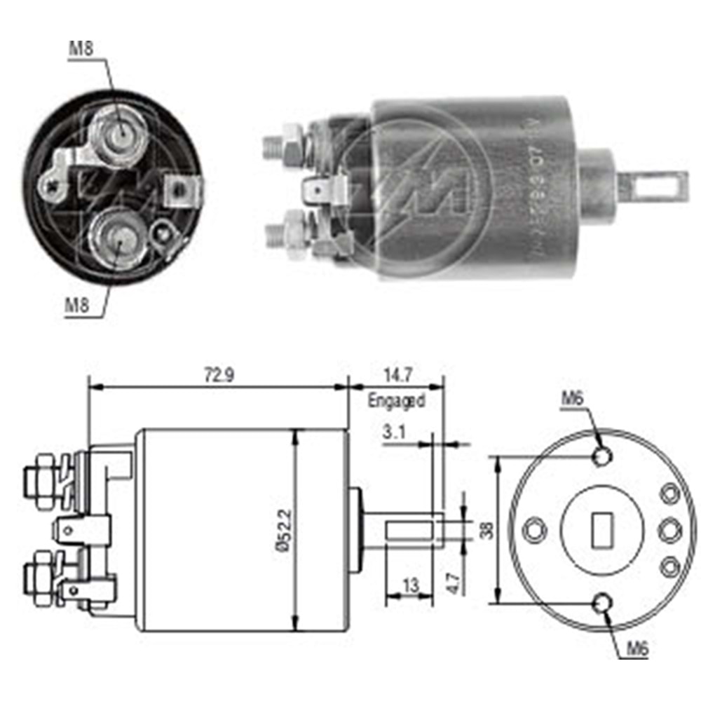 MARS OTOMATIGI 12V VOLVO 240 - 740 - PENTA MARIN