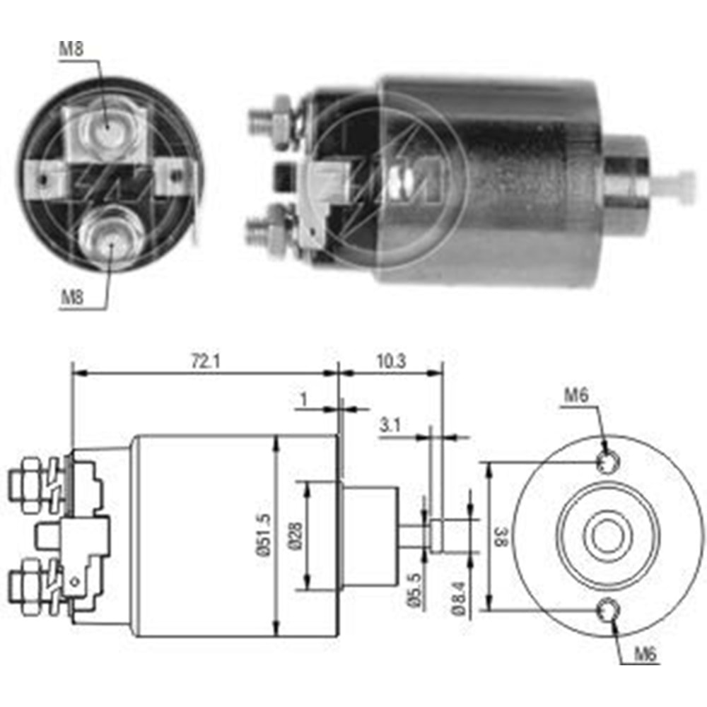 MARS OTOMATIGI 12V MITSUBISHI 1.6 AND 2.0 - DODGE - HYUNDAI - PLYMOUTH 1.4 AND 2.7 - SUZUKI SAMURAI