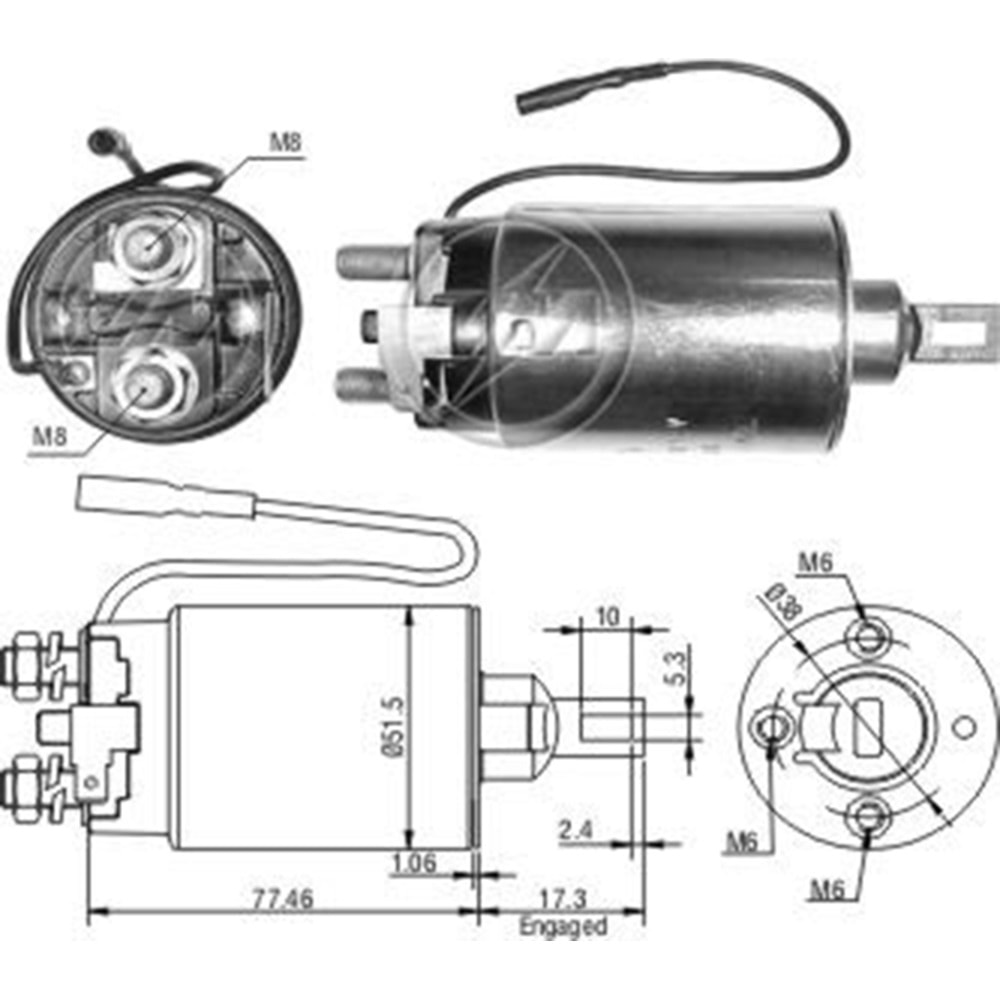 MARS OTOMATIGI 12V CHRYSLER - DODGE RAM - 50 / MITSUBISHI CELESTE - GALANT - L300 - PAJERO - PICK-UP - SPACE - STAR
