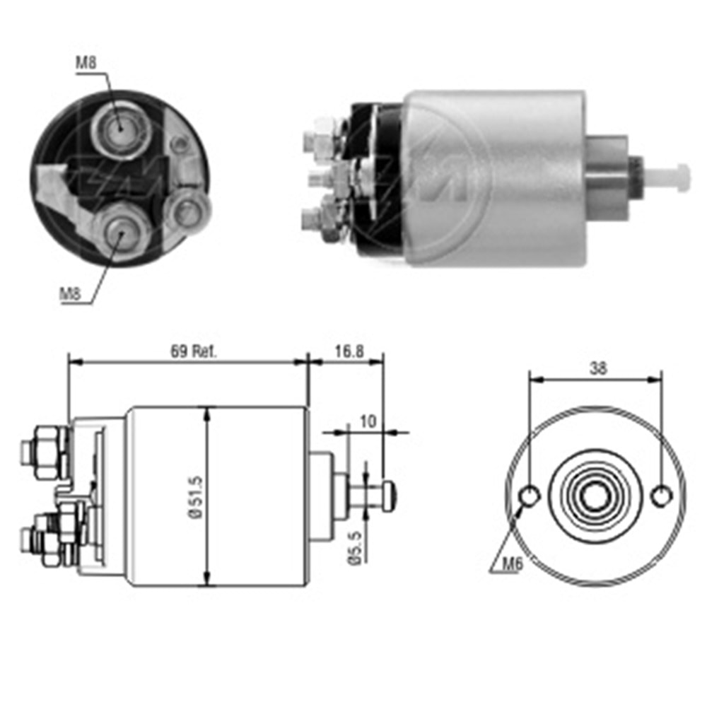MARS OTOMATIGI 12V FORD FIESTA - FOCUS - FUSION - PUMA (SMO-0961)