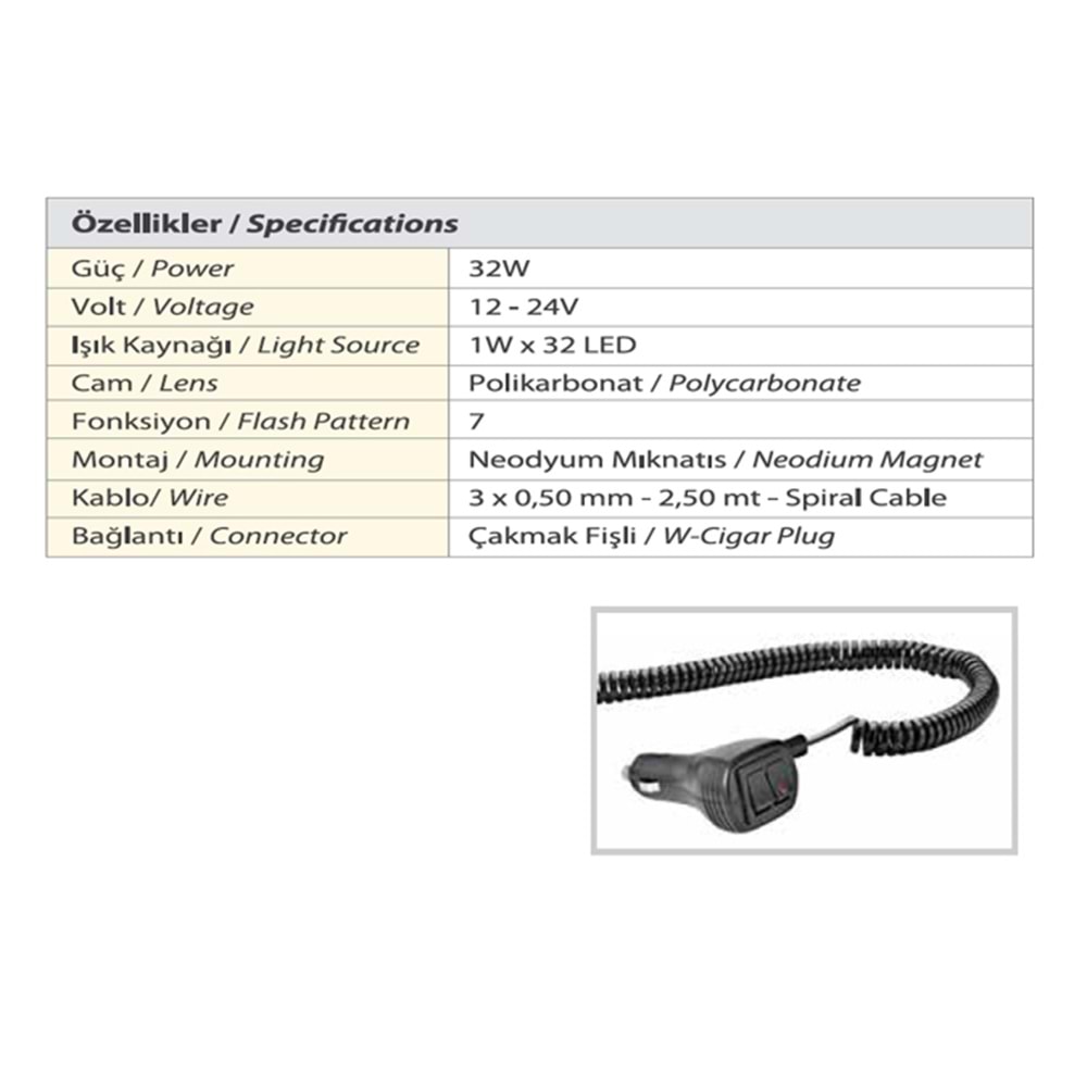TRAFIK IKAZ LAMBASI LED YESIL KOMPLE SEFFAF