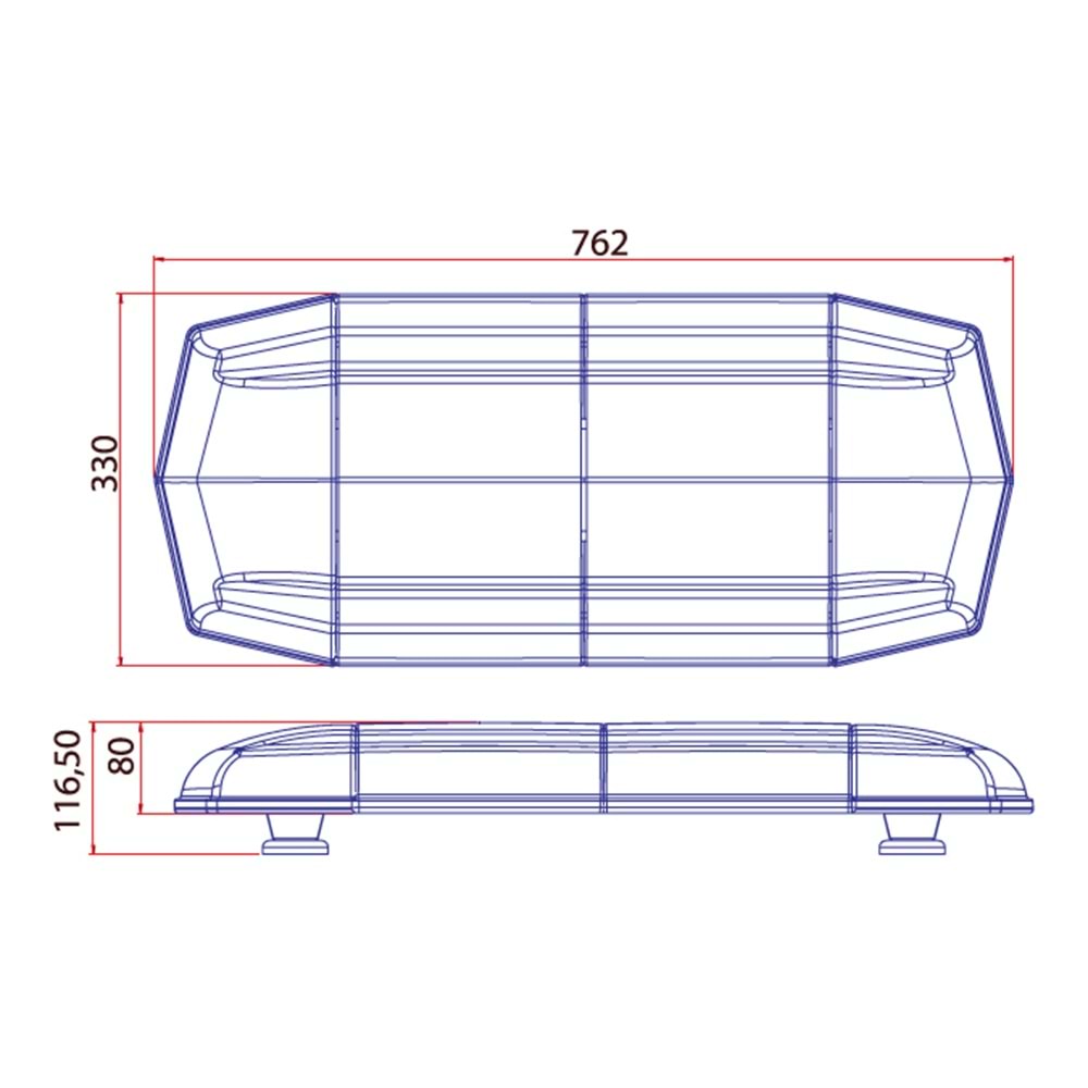 TRAFIK IKAZ LAMBASI LED KIRMIZI