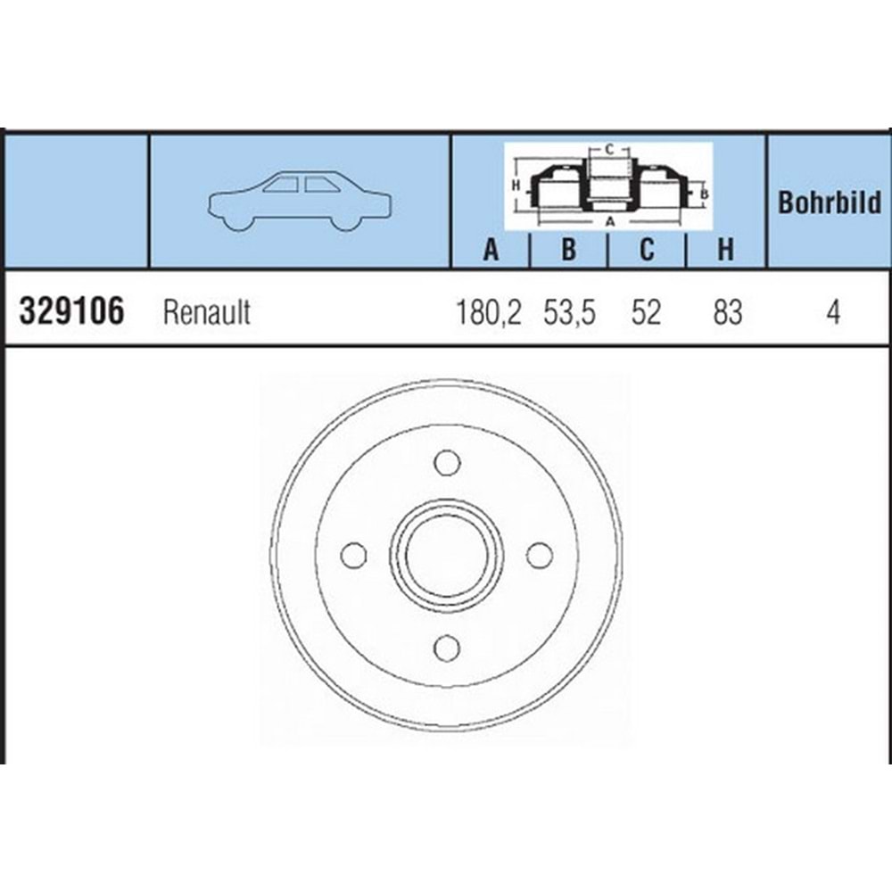 FREN KAMPANASI ARKA RENAULT R9 R11 CLIO 98