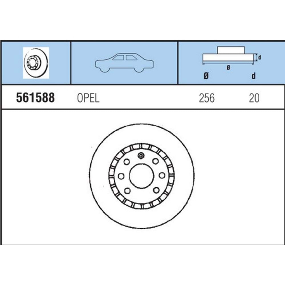 FREN DISKI ON HAVALI Astra F 1.8I 91-98 , Corsa B 1,6 GSI 16V, 1,6I 93-97 , TIgra A 1,6 94-