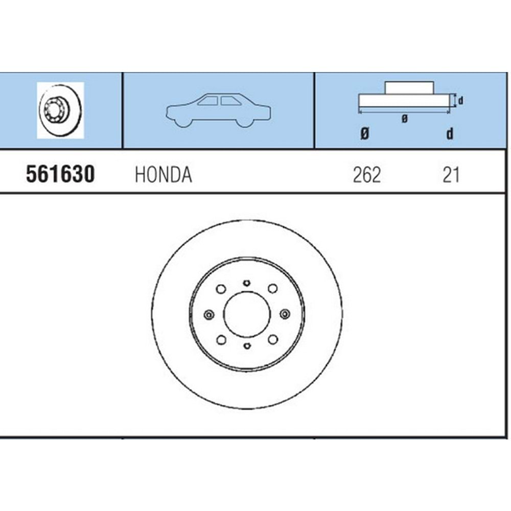 FREN DISKI ON HAVALI TK HONDA CIVIC 1,5 1,6 VTEC 1,6 VTI CRX 1,6 16V VTEC 90>>