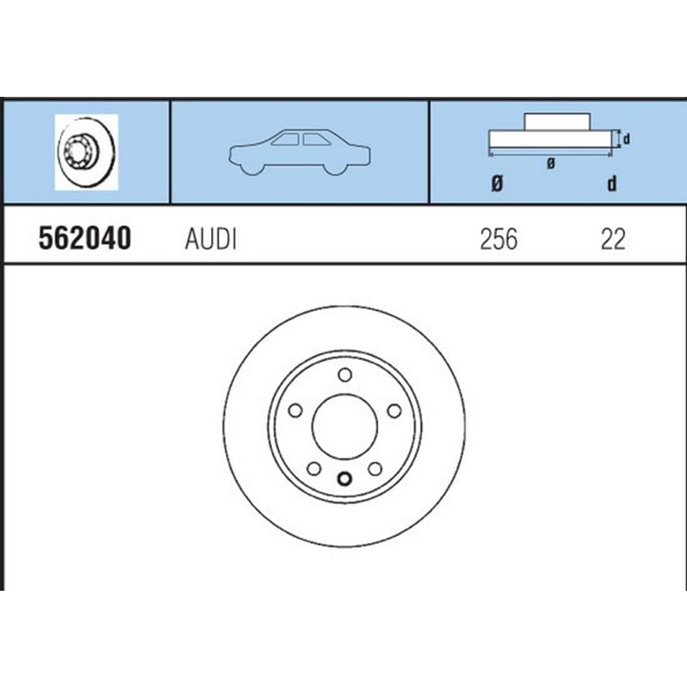 FREN DISKI ON HAVALI A3 1,6 96-