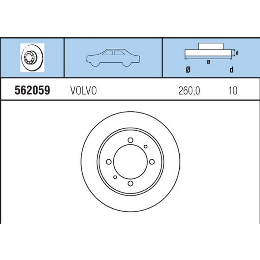 FREN DISKI ARKA MITSUBISHI CARISMA 1,6 1,8 1,9 01>