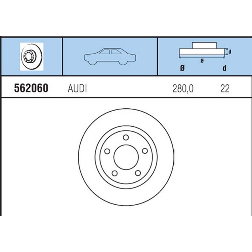 FREN DISKI ON HAVALI AUDI A4 1,6 1.8 1,9 TDI A4 QUATTRO 1.8