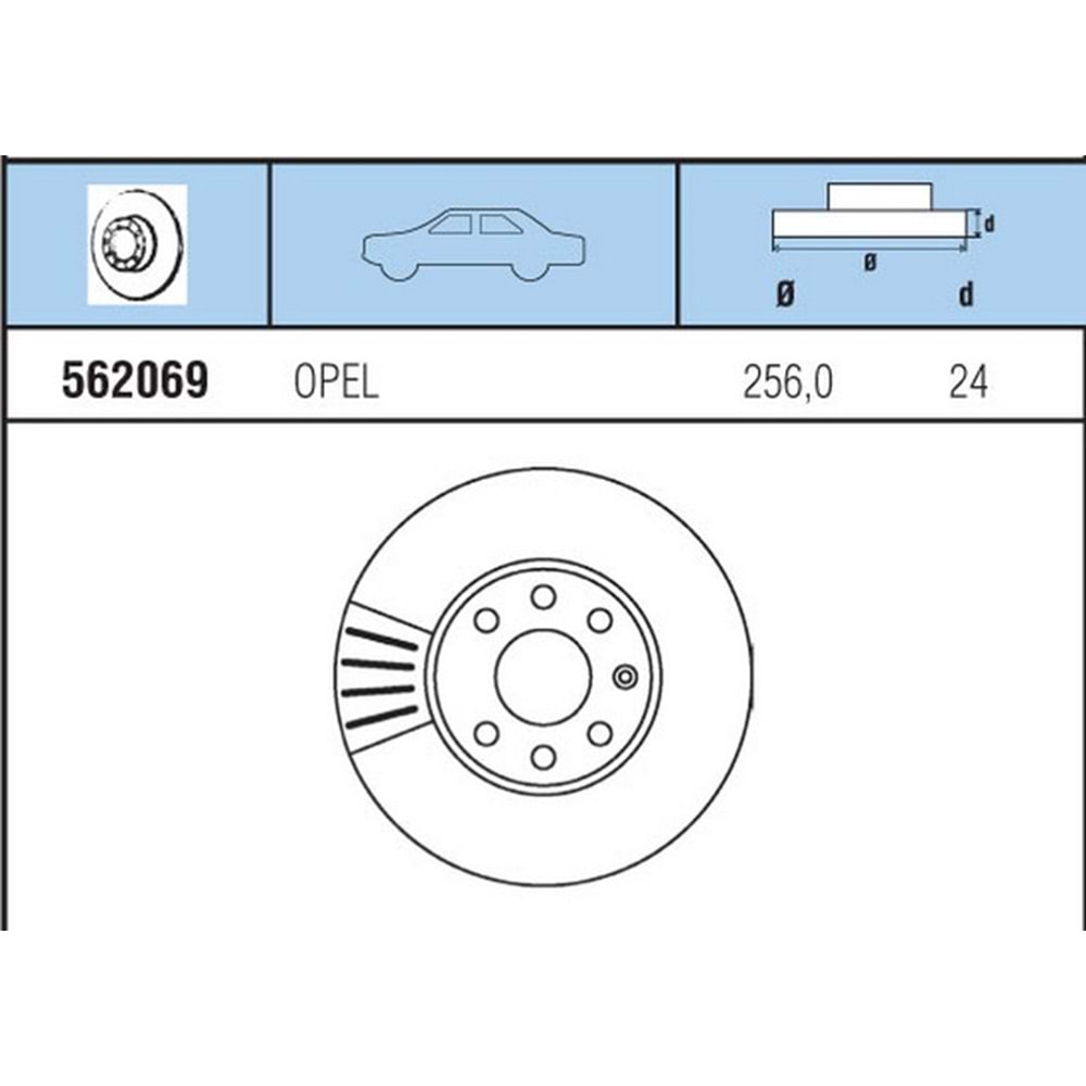 FREN DISKI ON HAVALI TK OPEL ASTRA G 1,4 1,6 1,7 1,8 2,0 98>>ASTRA H ZAFIRA 99>