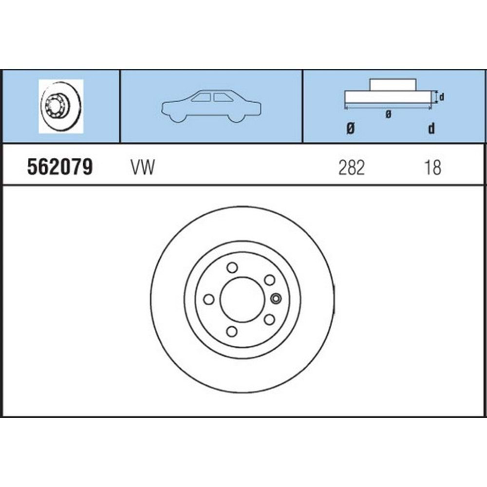FREN DISKI ON TRANSPORTER T4 1,9D - 2,4 D (96-) LID