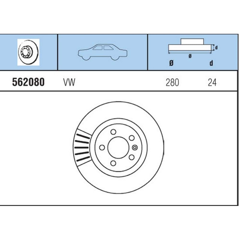 FREN DISKI ON HAVALI TK VW TRANSPORTER T4 2,5 D 03>>