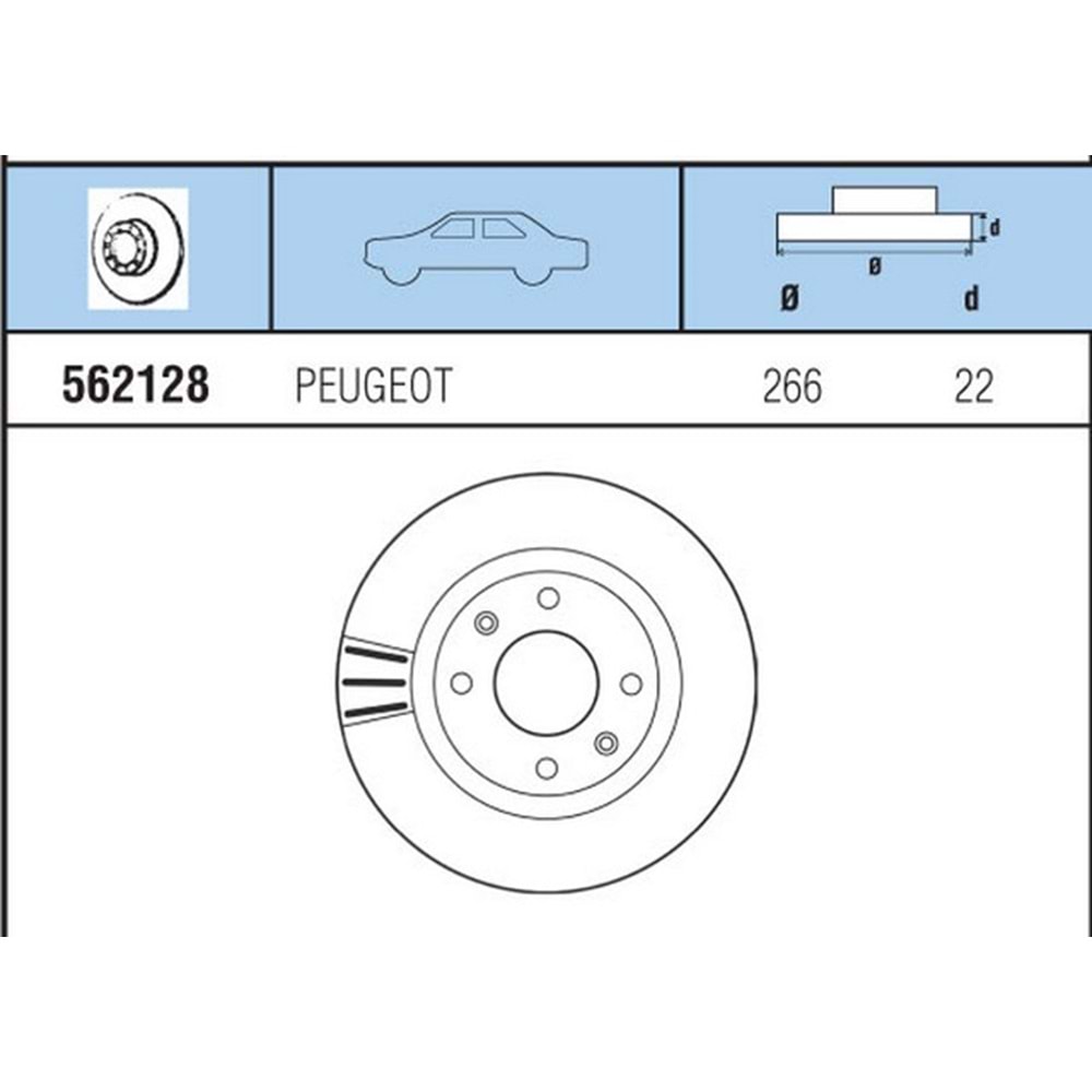 FREN DISKI ON HAVALI CITROEN C2-C3-C5 1,8 BERLINGO 01>