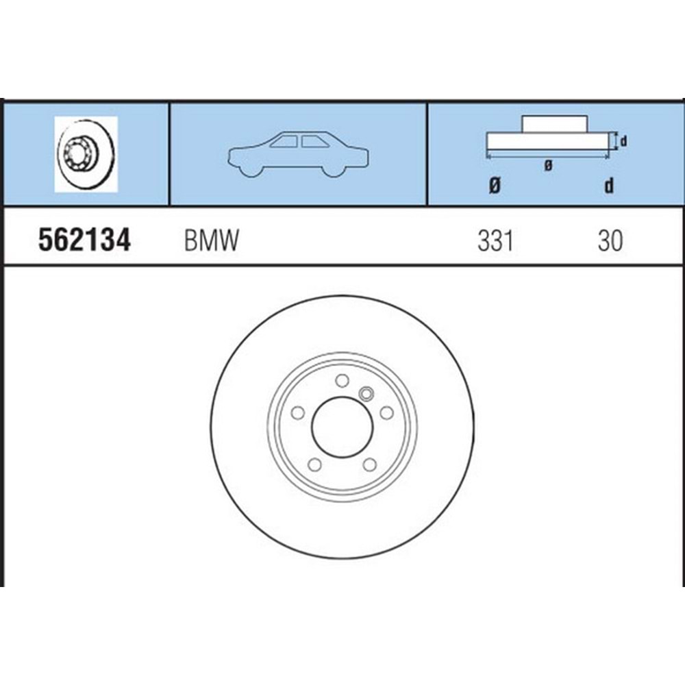 FREN DISKI ON HAVALI BMW X5 E 53 TEK