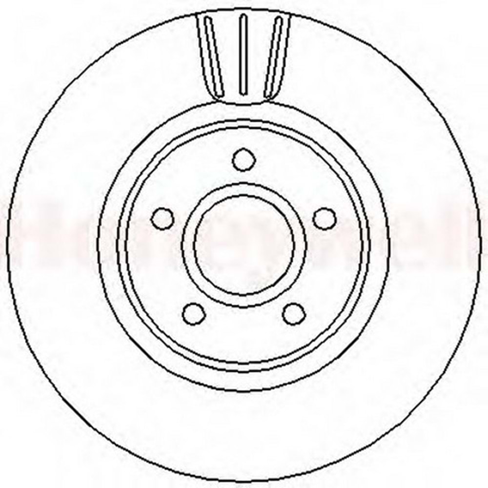 FREN DISKI ON HAVALI TK FORD FOCUS C-MAX 08>FOCUS II 1,6 2,0 TDCI 05