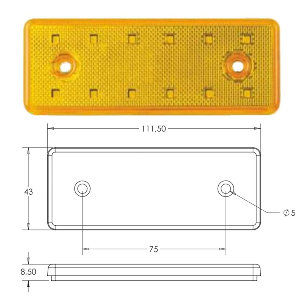 LED YAN POZİSYON LAMBASI 12 LED