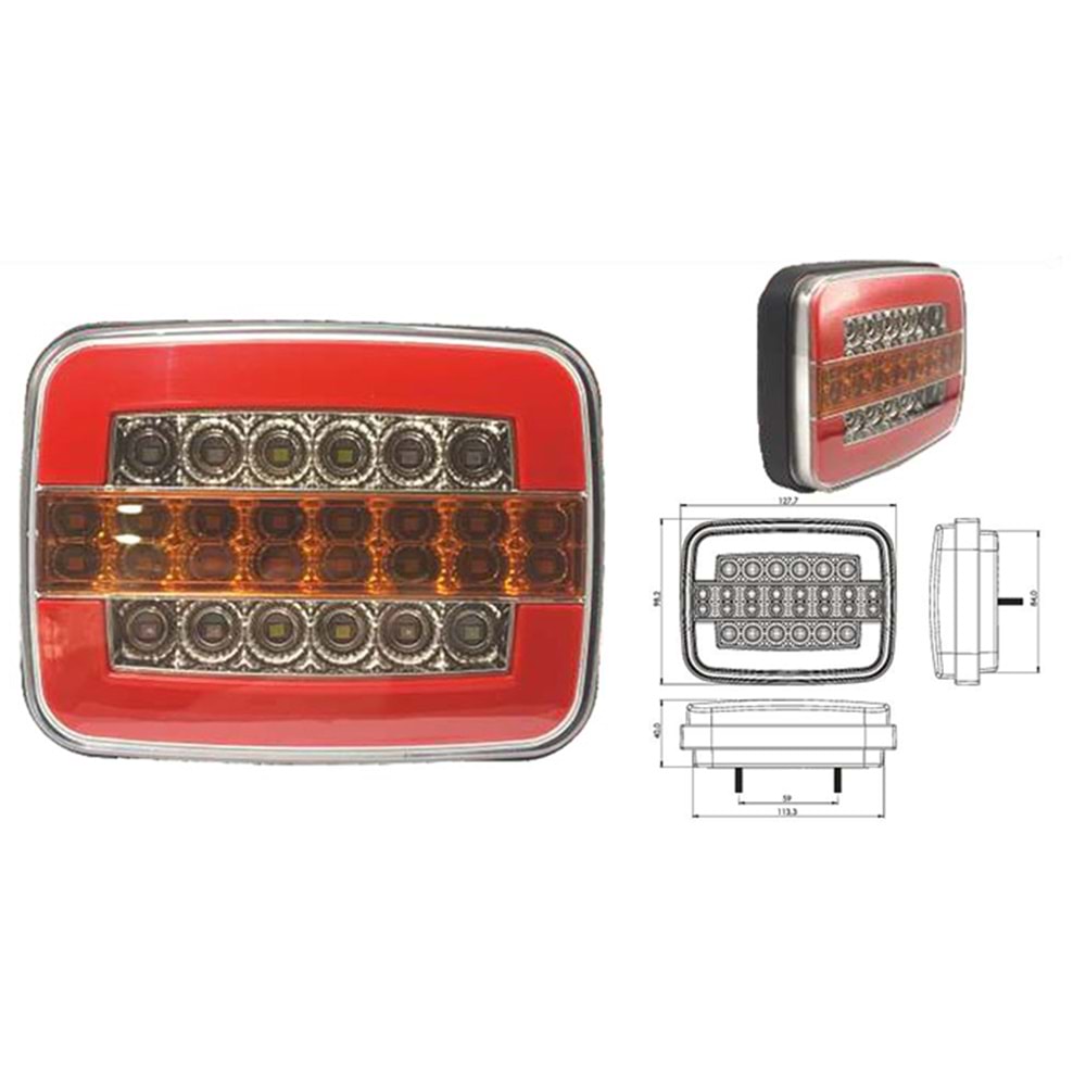 NEON LED 275 STOP LAMBASI DİNAMİK SİNYALLİ