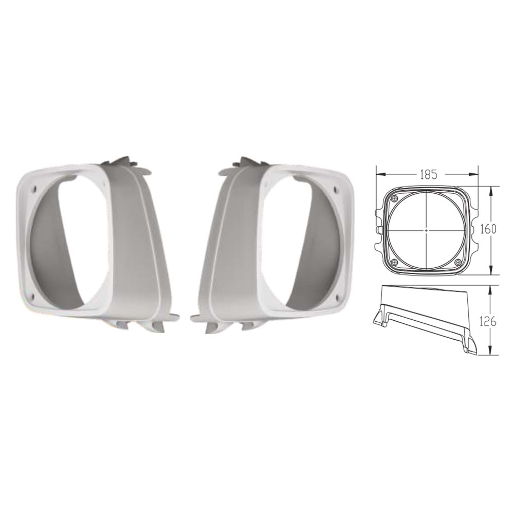 2610-7610-7680 ÖN FAR ÇERÇEVESİ SOL